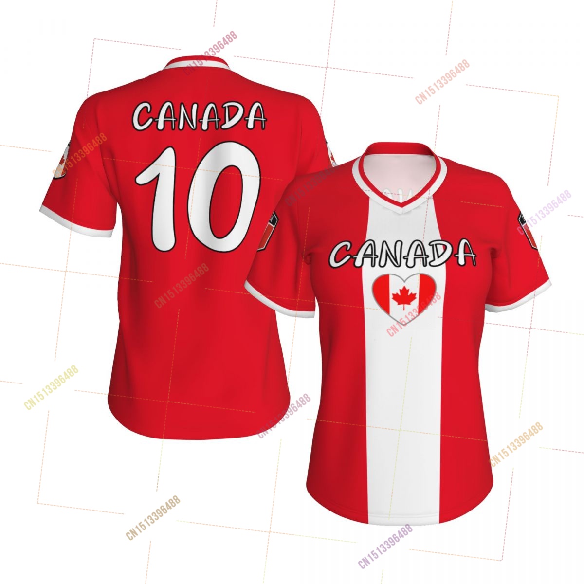 Women'S Accessories Canada - 2026 カナダ国旗シャツ女性愛国的な Tシャツトップス V ネック半袖夏ソフト通気性女性 Y2k
