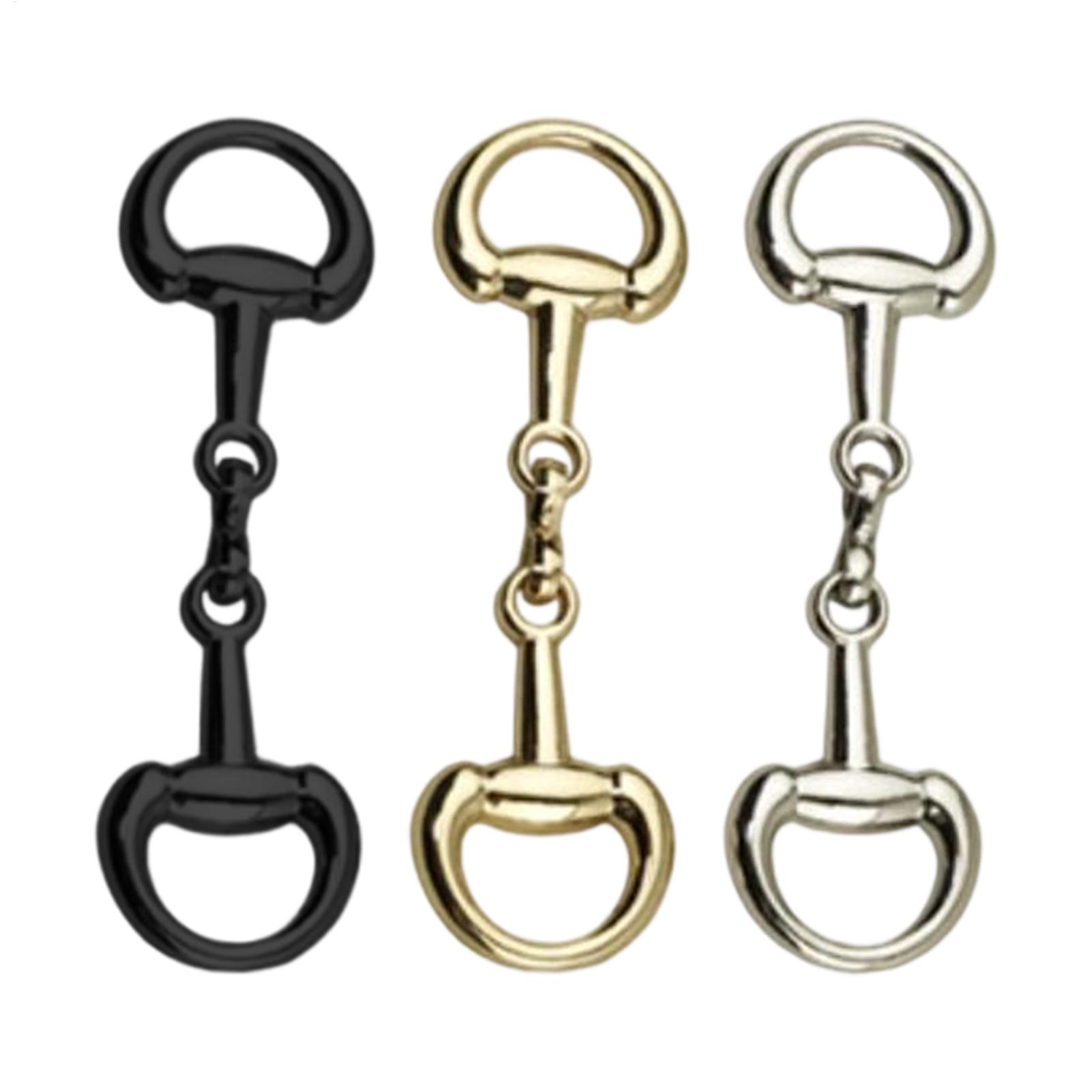 Women'S Accessories Purse - ダブルDリングスナッフルビット合金馬具用接続金具Dリングスナッフルビットコネクター、靴の装飾、ローファー、財布用