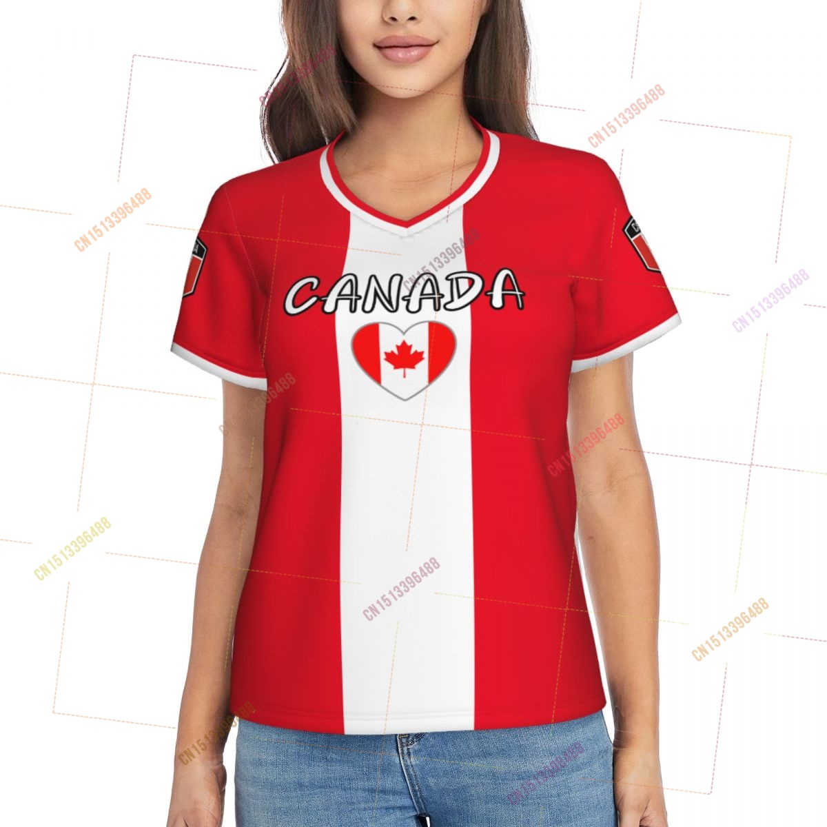 2026 カナダ国旗シャツ女性愛国的な Tシャツトップス V - Women'S Accessories Canada のレビューと価格