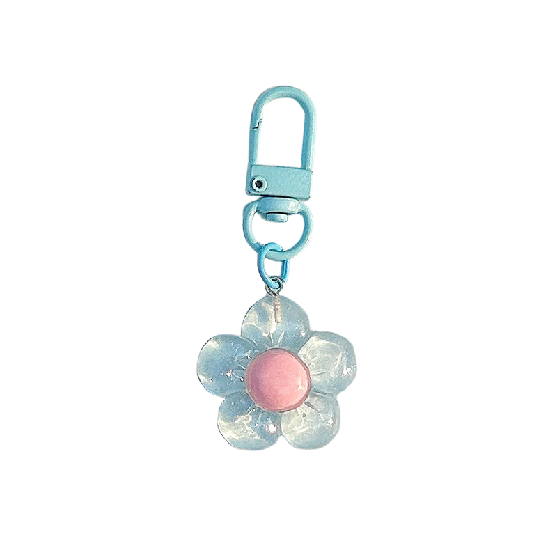 かわいい花のキーホルダー女性用透明樹脂キーホルダーロブスター - Women'S Accessories Purse のレビューと価格