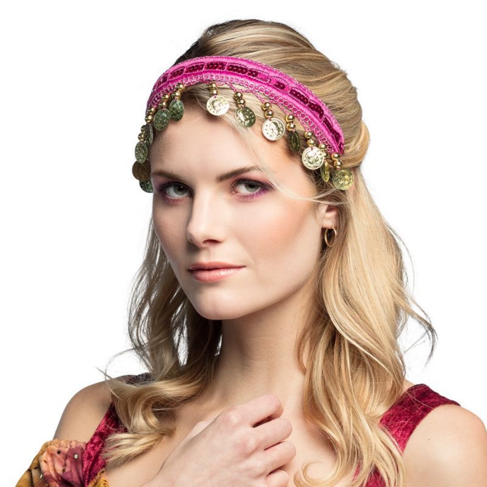ファッションプラスチックヘアフープ多色エスニックヘッドピース - Women Accessories India のレビューと価格