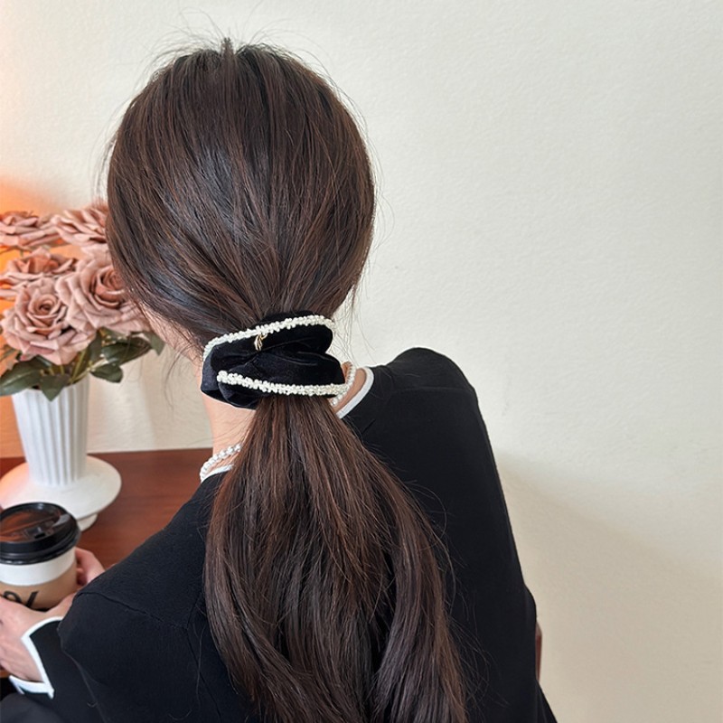女性用ベルベットフランネルシュシュ,伸縮性のあるヘアバンド, - Women'S Accessories Flannels のレビューと価格