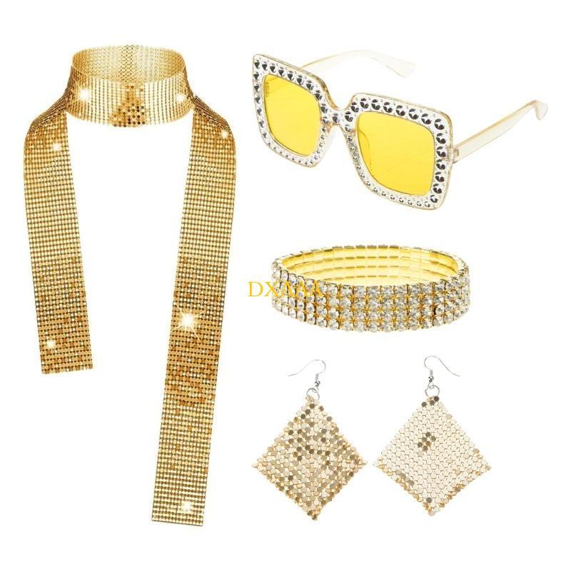DXAA 1970 年代ディスコ アクセサリー、ブリンブリン - Women'S Accessories In The 70S のレビューと価格