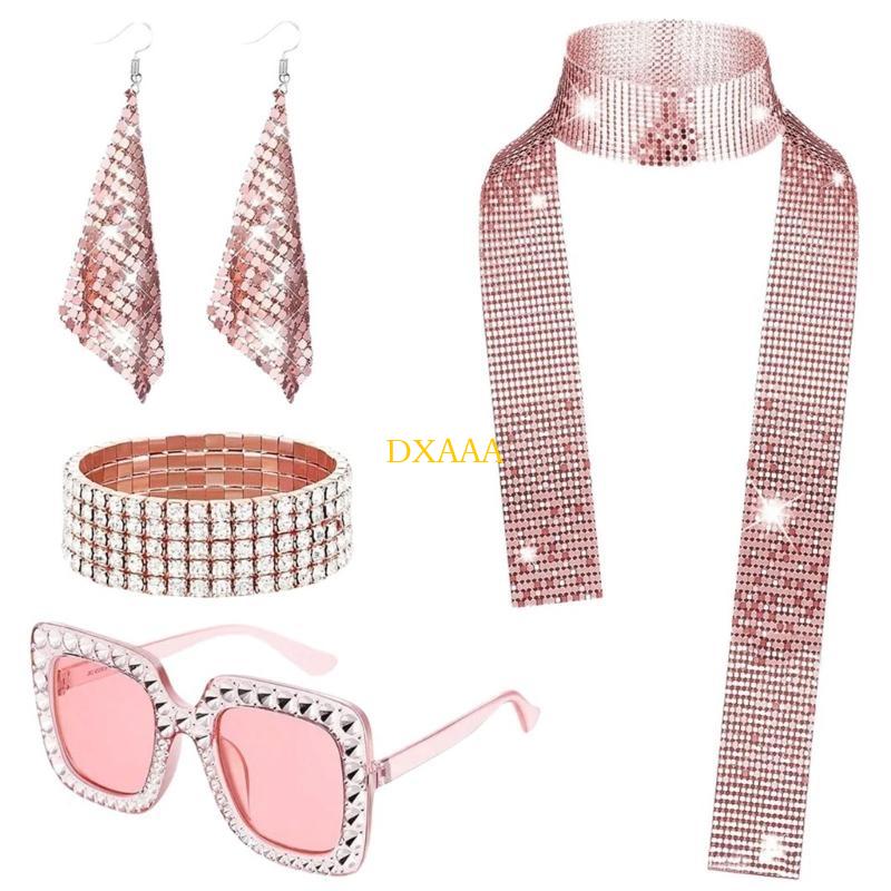 DXAA 1970 年代ディスコ アクセサリー、ブリンブリン - Women'S Accessories In The 70S のレビューと価格