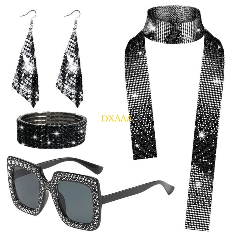 DXAA 1970 年代ディスコ アクセサリー、ブリンブリン - Women'S Accessories In The 70S のレビューと価格
