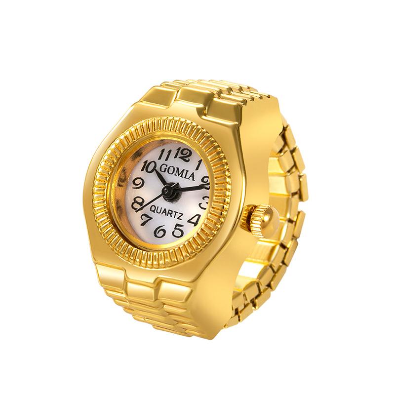 ユニークなパンクスクエアダイヤルクォーツ時計リング調節可能な - Women'S Accessories To Wear With Watch のレビューと価格
