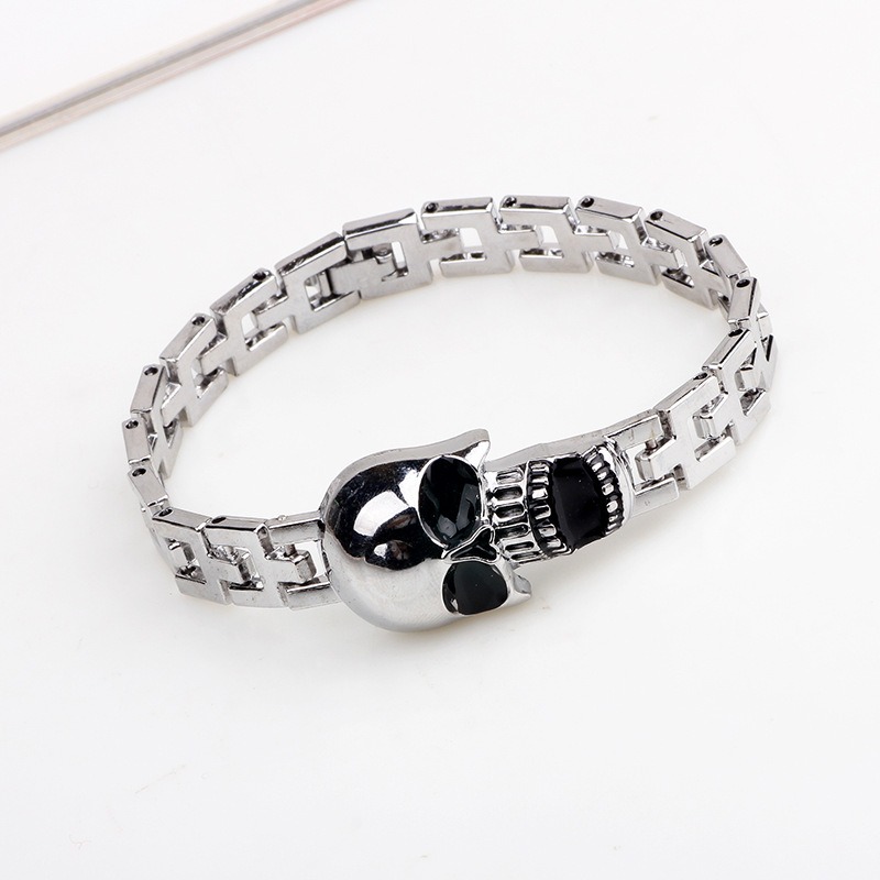 スカルチタン鋼ブレスレットオイルドリップバングル時計バックル - Women'S Accessories To Wear With Watch のレビューと価格