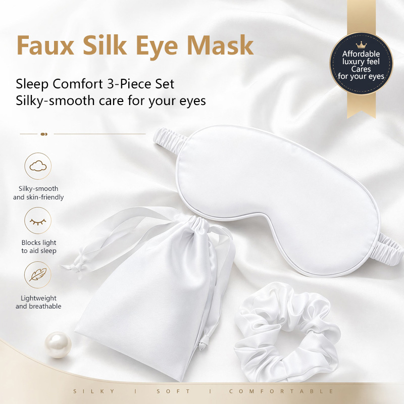 シルクアイマスク 3 個セット光遮断無圧力睡眠アイカバー髪保 - Women'S Accessories For Suit のレビューと価格