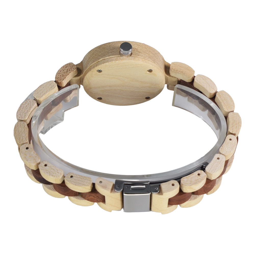 ヴィンテージ木製クォーツ時計女性用実用的なカレンダー機能明る - Women'S Accessories To Wear With Watch のレビューと価格