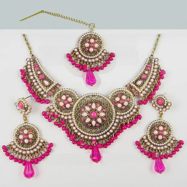 女性のためのインドのジュエリーセット,パフォーマンスネックレ - Women Accessories India のレビューと価格