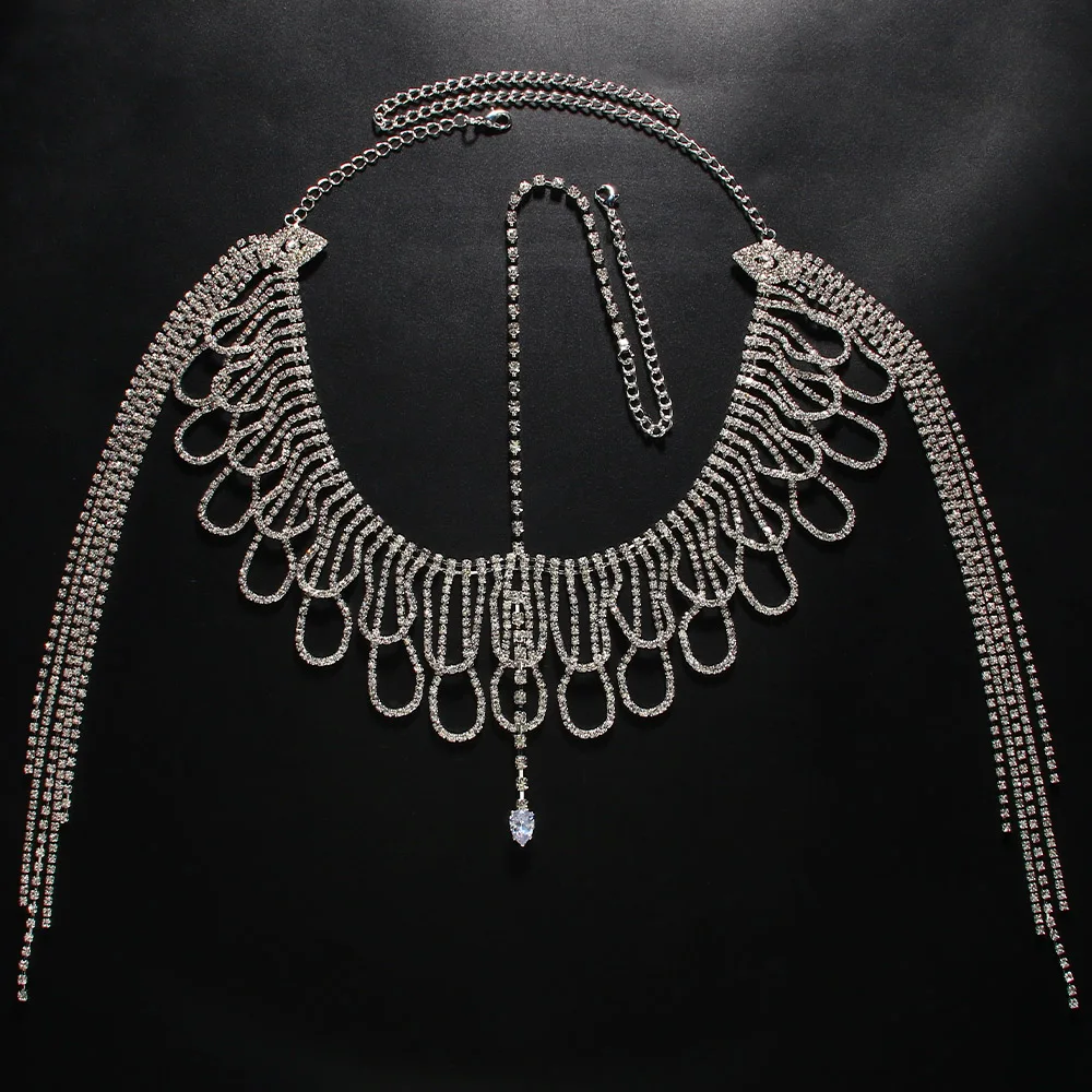 マルチレイヤーラインストーンフリンジヘッドチェーン、ティアラ - Women Accessories India のレビューと価格