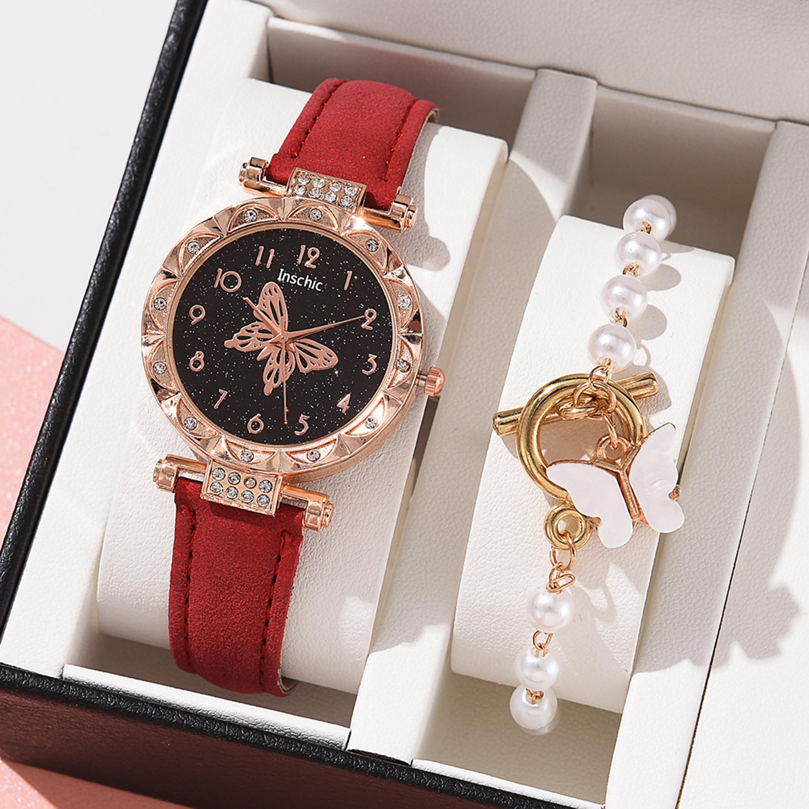 デイリーウェア腕時計 バタフライダイヤル 防水 ミニマリスト - Women'S Accessories To Wear With Watch のレビューと価格