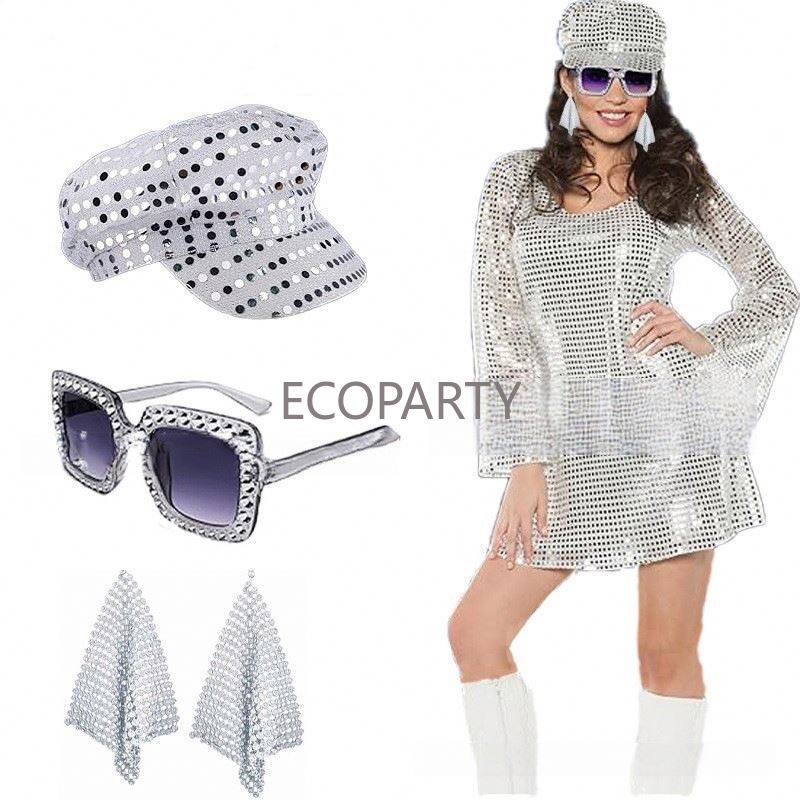 2024 3 個/5 個 70 年代ディスコ衣装アクセサリー - Women'S Accessories In The 70S のレビューと価格