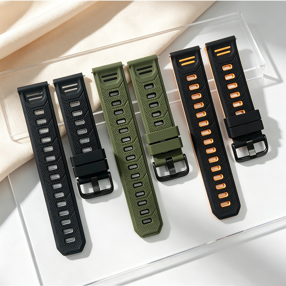 22mmシリコン製腕時計バンド 通気性のあるウォッチストラッ - Women'S Accessories To Wear With Watch のレビューと価格