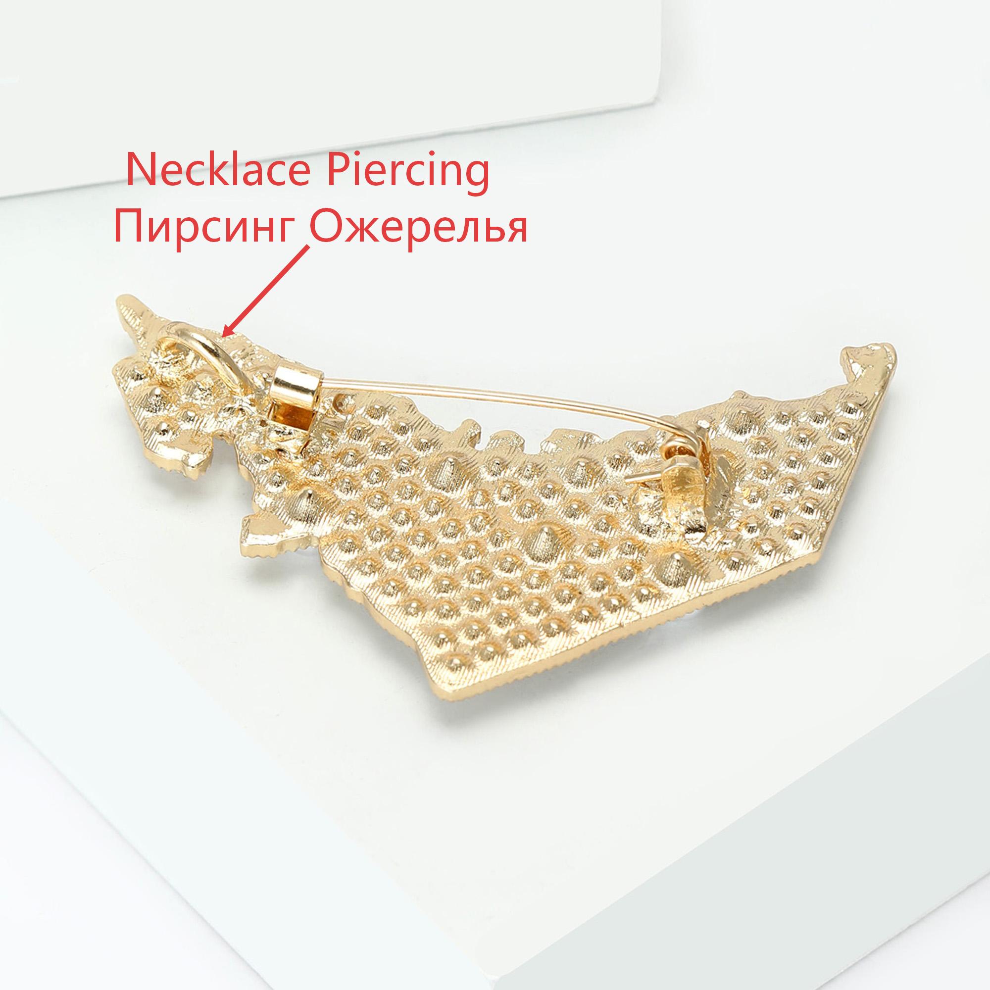 Beaut&Berry 高級パール UAE マップブローチ女 - Women Accessories Uae のレビューと価格